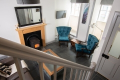 Jackie's House living room from the staircase