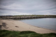 The beach at the Churchill Barriers