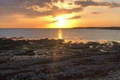 Warbeth beach at sunset
